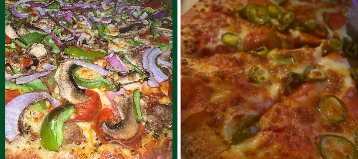 JC's Pizza Menu