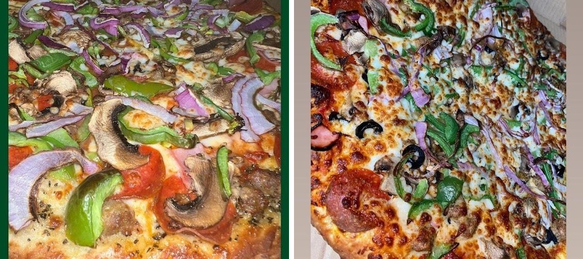 JC's Pizza Menu