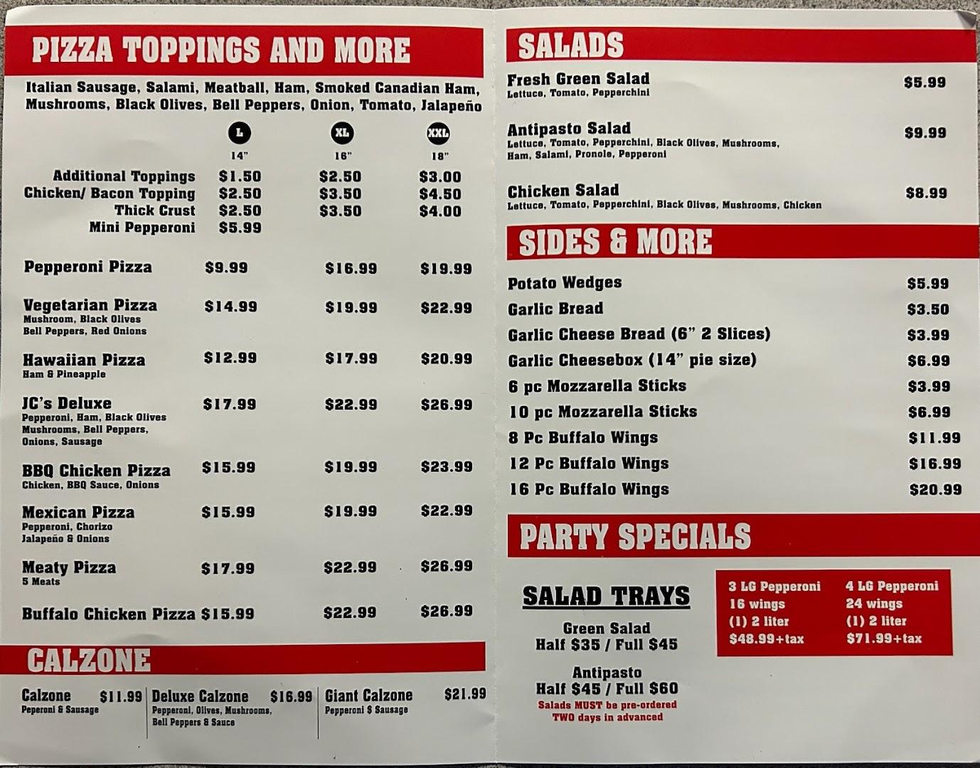 JC's Pizza